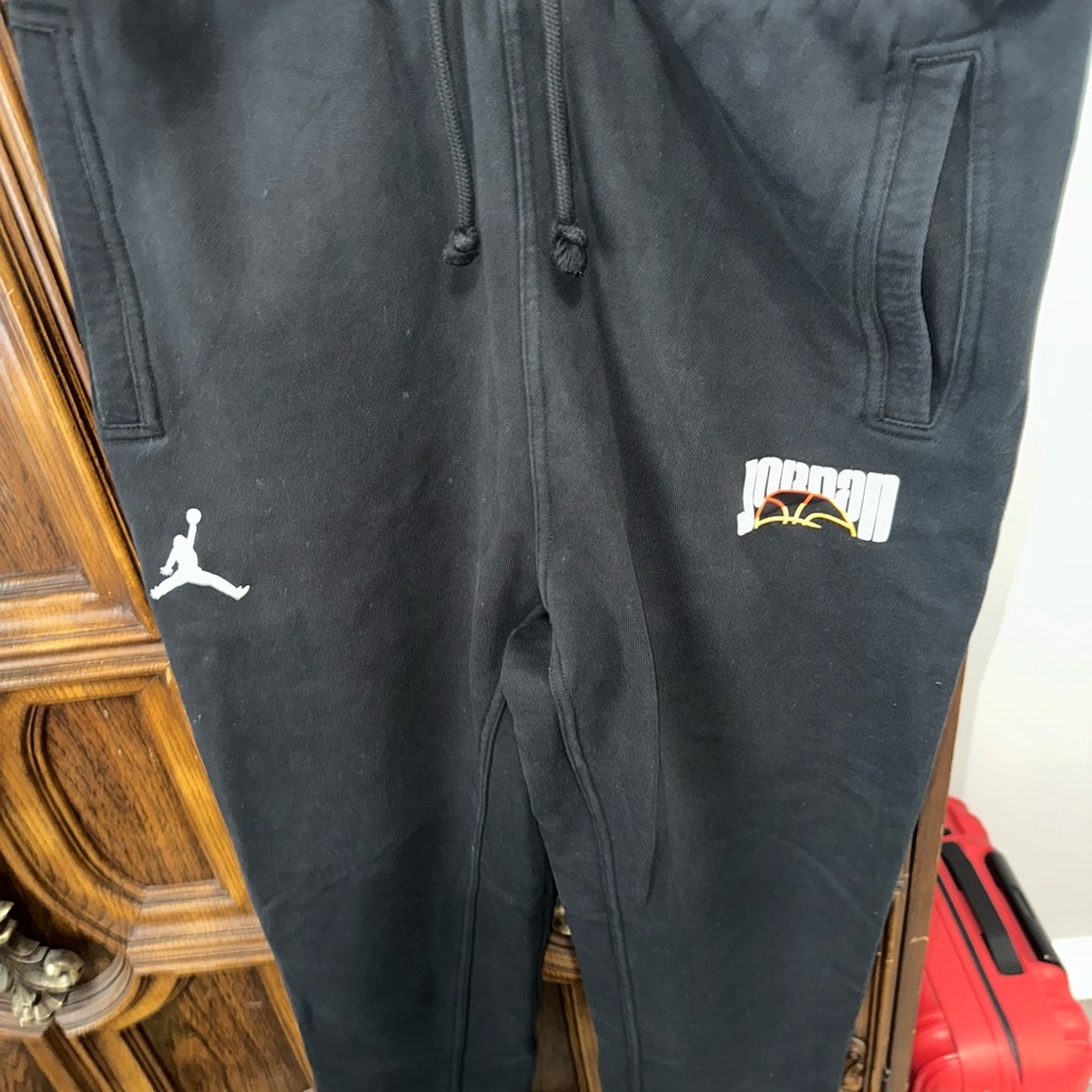 Jordan Black Sweatpants with Logo